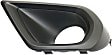 Front, Driver Side Fog Light Trim, Textured Black, 2.5L Engine