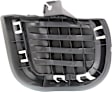 Front, Driver Side Fog Light Cover, Textured Black, Base Model, CAPA Certified