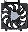 A/C Condenser Fan -  Fan Blade, Motor and Shroud