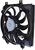 A/C Condenser Fan -  Fan Blade, Motor and Shroud