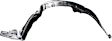 Front, Driver Side Fender Liner, Base Model