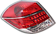 Driver Side Tail Light, with Bulb, Halogen, Clear and Red Lens