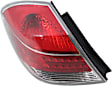 Driver Side Tail Light, with Bulb, Halogen, Clear and Red Lens