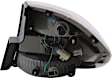 Driver Side Tail Light, with Bulb, Halogen, Clear and Red Lens