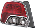 Driver Side Tail Light, Without bulb(s), Halogen, Clear and Red Lens CAPA CERTIFIED
