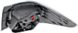 Driver Side Tail Light, Without bulb(s), Halogen, Clear and Red Lens CAPA CERTIFIED