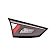 Driver Side, Inner Tail Light, with Bulb, LED, Clear, Red and Smoked Lens, CAPA CERTIFIED