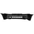Front Primed Bumper Cover, Sedan, With Spoiler Holes