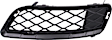 Front, Passenger Side, Outer Bumper Grille, Textured Black