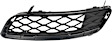Front, Passenger Side, Outer Bumper Grille, Textured Black