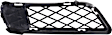 Front, Passenger Side, Outer Bumper Grille, Textured Black