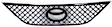 Grille Assembly, Painted Gray Shell and Insert, Grille
