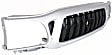 Upper Grille Assembly, Silver Shell With Black Insert Grille Assembly, Silver Shell with Black Insert, Grille