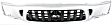 Upper Grille Assembly, Silver Shell With Black Insert Grille Assembly, Silver Shell with Black Insert, Grille