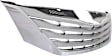 Upper Grille Assembly, Chrome Shell With Silver Insert