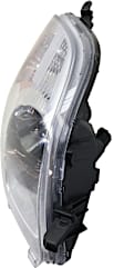 Passenger Side Halogen Headlight, Without bulb(s), OE Replacement, Hatchback, CAPA Certified