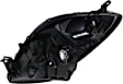 Passenger Side Halogen Headlight, Without bulb(s), OE Replacement, Hatchback, CAPA Certified