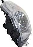 Driver Side Halogen Headlight, Without bulb(s), OE Replacement, Hatchback, CAPA Certified