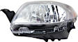 Driver Side Halogen Headlight, Without bulb(s), OE Replacement, Hatchback, CAPA Certified
