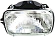 Driver Side Halogen Headlight, With bulb(s), OE Replacement