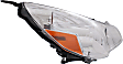 Passenger Side Headlight, with Bulb, Halogen, Clear Lens, CAPA Certified