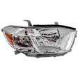 Passenger Side Headlight, with Bulb, Halogen, Base/Limited/SE Model, USA Built Vehicle, CAPA CERTIFIED