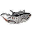 Passenger Side Headlight, with Bulb, Halogen, Base/Limited/SE Model, USA Built Vehicle, CAPA CERTIFIED