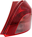 Passenger Side Tail Light, With bulb(s), Halogen, Clear and Red Lens