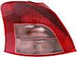 Driver Side Tail Light, With bulb(s), Halogen, Clear and Red Lens