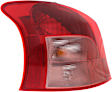 Driver Side Tail Light, With bulb(s), Halogen, Clear and Red Lens