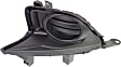Front, Driver Side Fog Light Cover, Textured Black