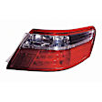 Passenger Side, Outer Tail Light, without Bulb, LED, Clear and Red Lens, Hybrid Model, 4 Cyl., 2.4L Engine, Japan/USA Built Vehicle, CAPA CERTIFIED