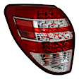 Driver Side Tail Light, with Bulb, Halogen, Clear and Red Lens, North America Built Vehicle, CAPA CERTIFIED
