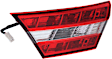 Passenger Side Tail Light, with Bulb, Halogen/LED Combo, Clear and Red Lens, CAPA CERTIFIED