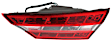 Passenger Side Tail Light, with Bulb, Halogen/LED Combo, Clear and Red Lens, CAPA CERTIFIED