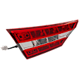 Driver Side, Inner Tail Light, with Bulb, Halogen/LED Combo, Clear and Red Lens, CAPA CERTIFIED