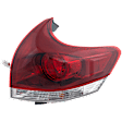 Passenger Side, Outer Tail Light, with Bulb, Halogen, Clear Lens, CAPA CERTIFIED