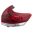 Passenger Side, Outer Tail Light, with Bulb, Halogen, Clear Lens, CAPA CERTIFIED
