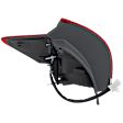 Passenger Side, Outer Tail Light, with Bulb, Halogen, Clear Lens, CAPA CERTIFIED