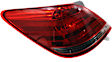 Driver Side, Outer Tail Light, with Bulb, Halogen, Clear and Red Lens, CAPA CERTIFIED