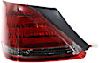 Driver Side, Outer Tail Light, with Bulb, Halogen, Clear and Red Lens, CAPA CERTIFIED