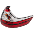 Passenger Side, Outer Tail Light, with Bulb, LED, Clear and Red Lens, Except SE Model, CAPA CERTIFIED