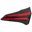 Passenger Side, Inner Tail Light, With bulb(s), Halogen, Clear and Red Lens, LE/XLE Models, Japan/USA Built Vehicle, CAPA CERTIFIED
