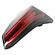 Passenger Side, Inner Tail Light, With bulb(s), Halogen, Clear and Red Lens, LE/XLE Models, Japan/USA Built Vehicle, CAPA CERTIFIED