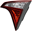 Passenger Side, Inner Tail Light, with Bulb, Halogen, Clear and Red Lens, 4 Cyl., 1.8L Engine, CAPA CERTIFIED