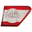 Passenger Side, Inner Tail Light, with Bulb, Halogen, Clear and Red Lens, CAPA CERTIFIED