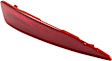 Rear, Driver Side Bumper Reflector, CAPA Certified
