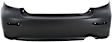 Rear Primed Bumper Cover, Without Spoiler Holes, CAPA Certified