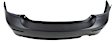 Rear Primed Bumper Cover, Without Spoiler Holes, CAPA Certified