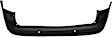 Rear Primed Bumper Cover, Except SE Model; with Park Distance Control Sensor Holes, CAPA CERTIFIED